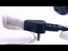 India 3-pins stekker 6A 250V netsnoerset