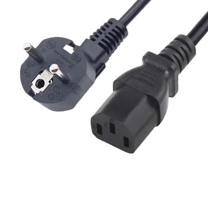 EU3 Pin Power Cord Plug VDE C13 Connector Extension Cable 16A 250V Voor Rusland