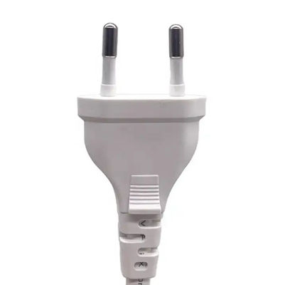 Vlakke 2-pinnige stroomkabel Europese stekker VDE 2.5A 250V Euro Standard AC kabel