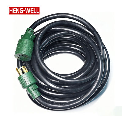 Generator verlengsnoer 30A 10 AWG Aangepaste lengte SJTW voor UL-gecertificeerd IP44 RV-gebruik NEMA L14-30P L14-30R 7.500W Max 4-polig